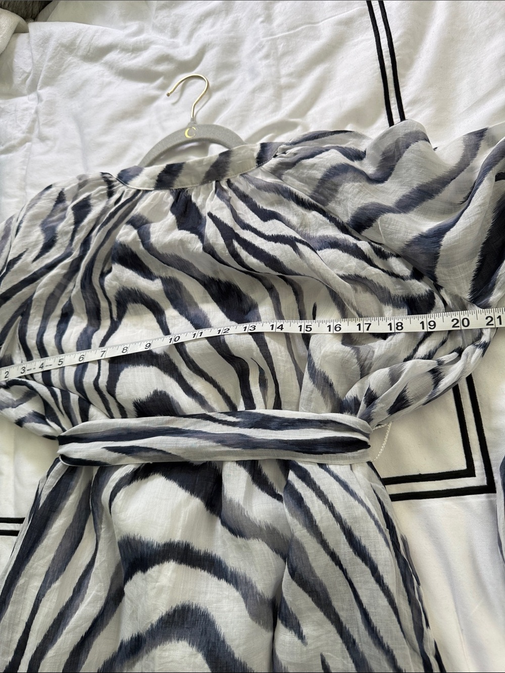 Banana Republic Black and White Zebra Print Mini Dress - Picture 10 of 12
